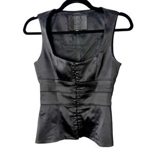 Bebe Collection Vintage Satin Corset Vest Sleeveless Size 6